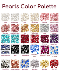 Up To 75pc Floating Custom/Sample Pack- Choose your Colors of Pearls, Gems, and Sizes- Fills 1 gallon for Your Vases- Includes Floating Transparent Gels with Measured Prep Bag
