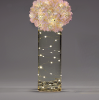 3 Submersible LED Fairy Lights Strings Warm White or Cool White Garland- with Hidable and Submersible Batteries