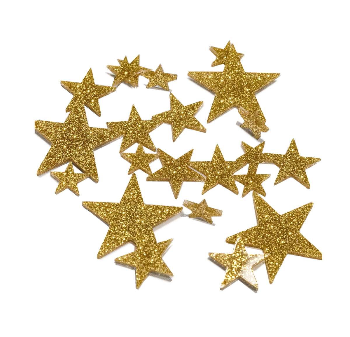 50 Floating Gold Stars-Sparkling- Large Sizes- Fills 1 Gallon of the Transparent Floating Gels for Your Vases- With Pre-Measured Prep Bags- Option of 3 Submersible Fairy Lights Strings