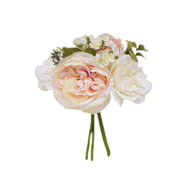 Spring Rose Bouquet - Ivory, Blush, & Peach